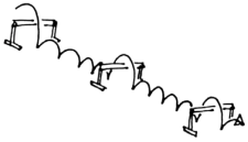 Bild: vierer-Rhythmus über drei Hürden