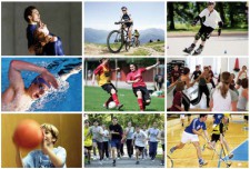 Un collage di fotografie ritraenti dei giovani mentre svolgono svariate discipline sportive