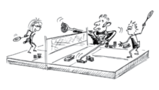 Badminton – Spielerische Wettkämpfe: Gambling