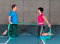 Entraînement sensori-moteur – Sens de la position et du mouvement: Supports instables (deux dimensions) – A genoux