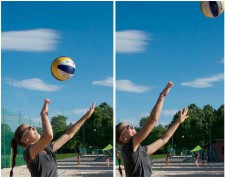 Beach-volley – Technique: Poke shot
