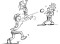 Balle à la corbeille – Passer et dribbler: Passes numérotées