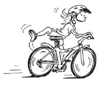 In bicicletta – Esercitare l’abilità: Monopattino