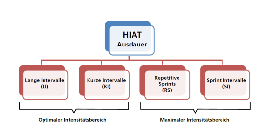 Grafik: Die Trainingsmethoden des Hochintensiven Ausdauertrainings HIAT.