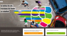 Screenshot Projektplattform «Freiraum – mehr Platz für Kinder!»