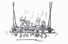 Il coraggio si impara – Postazioni annesse: Panchina oscillante