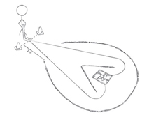 Minigolf – Für Kinder, Jugendliche – Mittel: Der V-Angriff