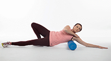 Allenamento con attrezzi − Foam roller: Allungamento muscolo grande dorsale