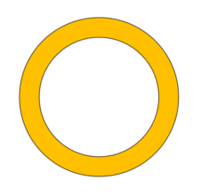 Disegno: un cerchio giallo