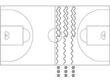Basketball in der Schule – Dribbling: Dribbelstafette