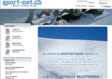 Screenshot Homepage sport-net.ch