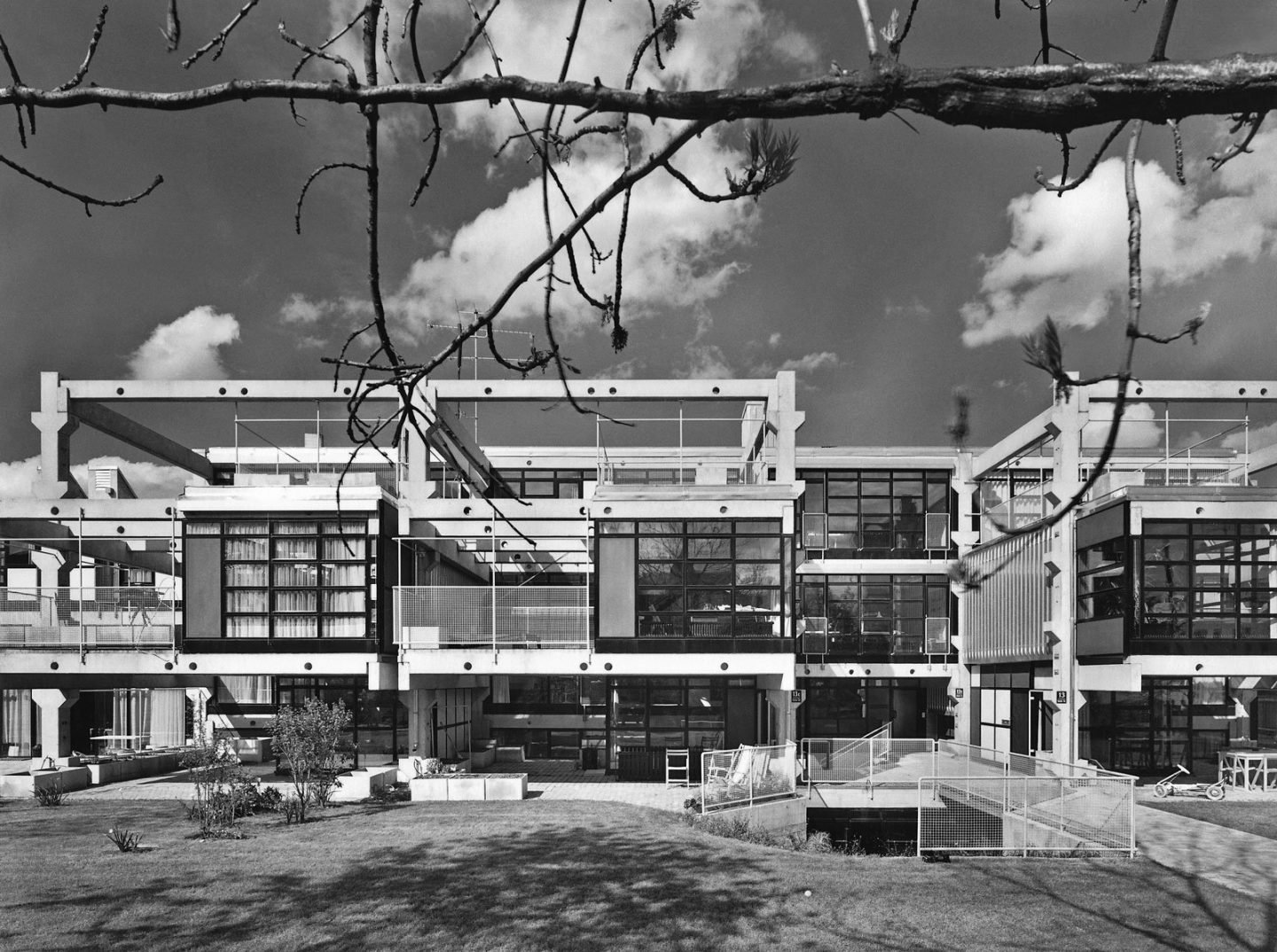 Otto Steidle Gentnerstrasse Gartenseite 1972 Foto Klaus Kinold