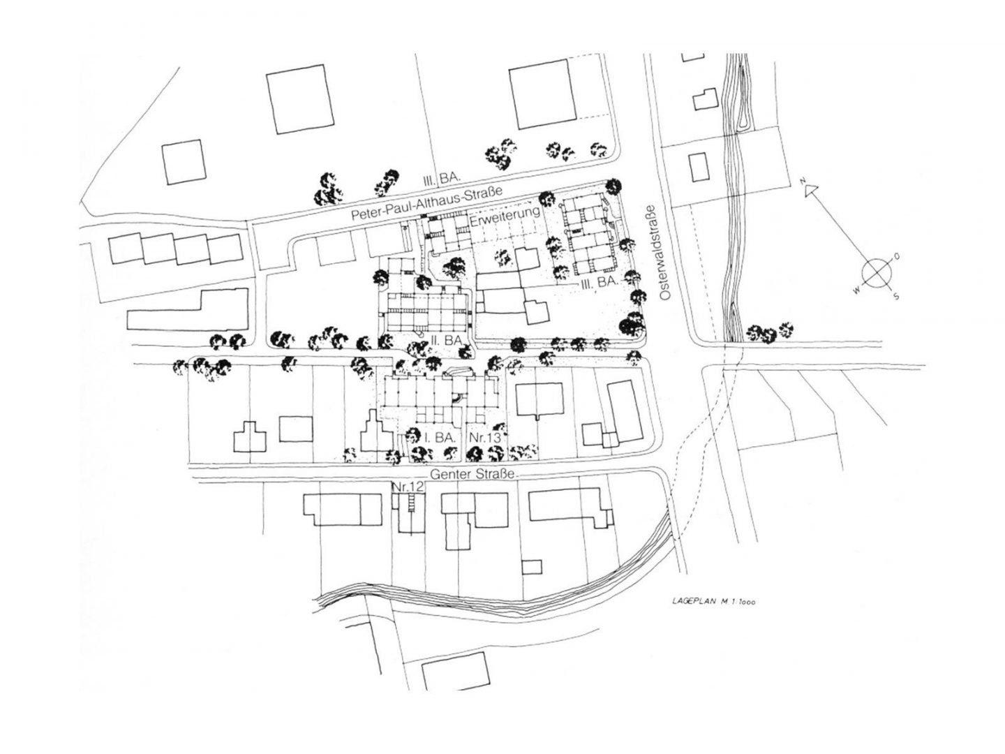 Otto Steidle Genterstrasse Lageplan