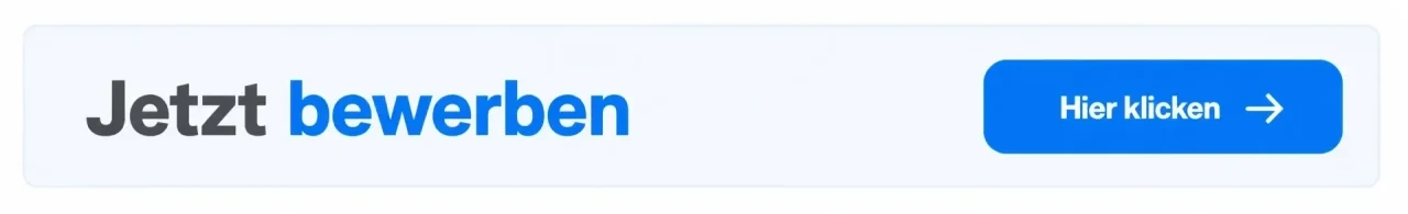 Banner Jetzt bewerben mit Button Hier klicken